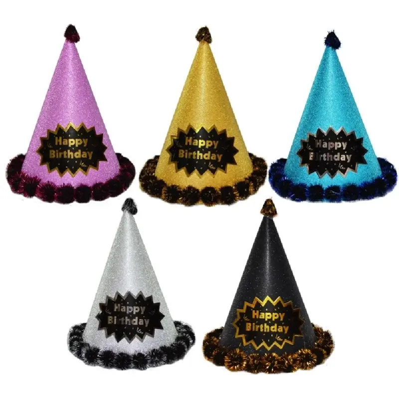 Coif Carton Party, 24 Cm, Cu Sclipici Si Paiete