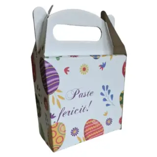 Cutie Carton Cadou "Paste Fericit" 180x80x180 mm