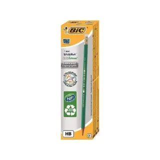 Set 12 buc Creion HB cu radiera Eco Evolution