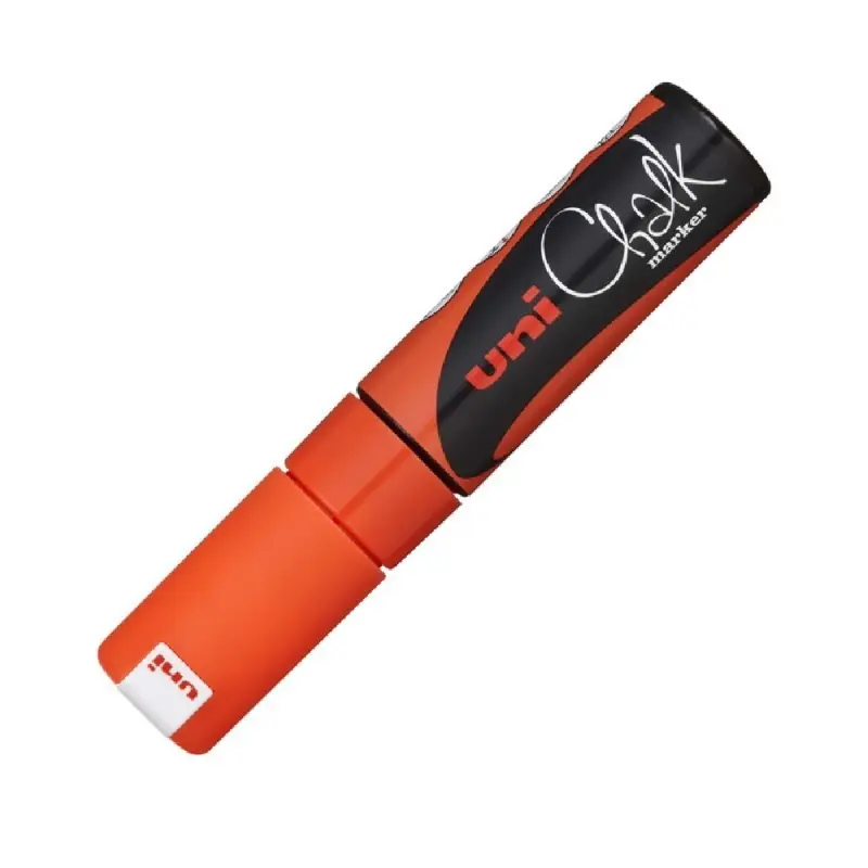 Marker creta lichida UNI Chalk, 8mm, ORANGE FLUO