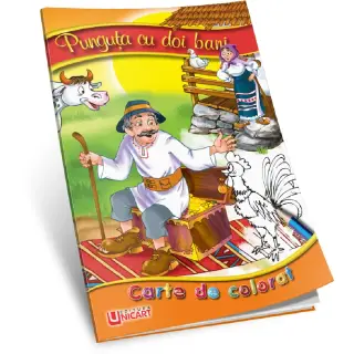 Carte de colorat - Punguta cu doi bani