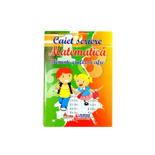 Caiet special de scriere, 24 file, Matematica, elemente grafice si cifre