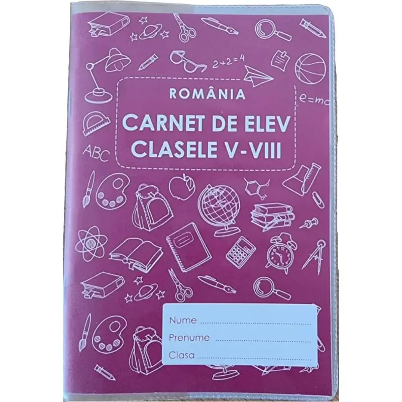 Carnet Note Elev V-VIII, Coperta PVC