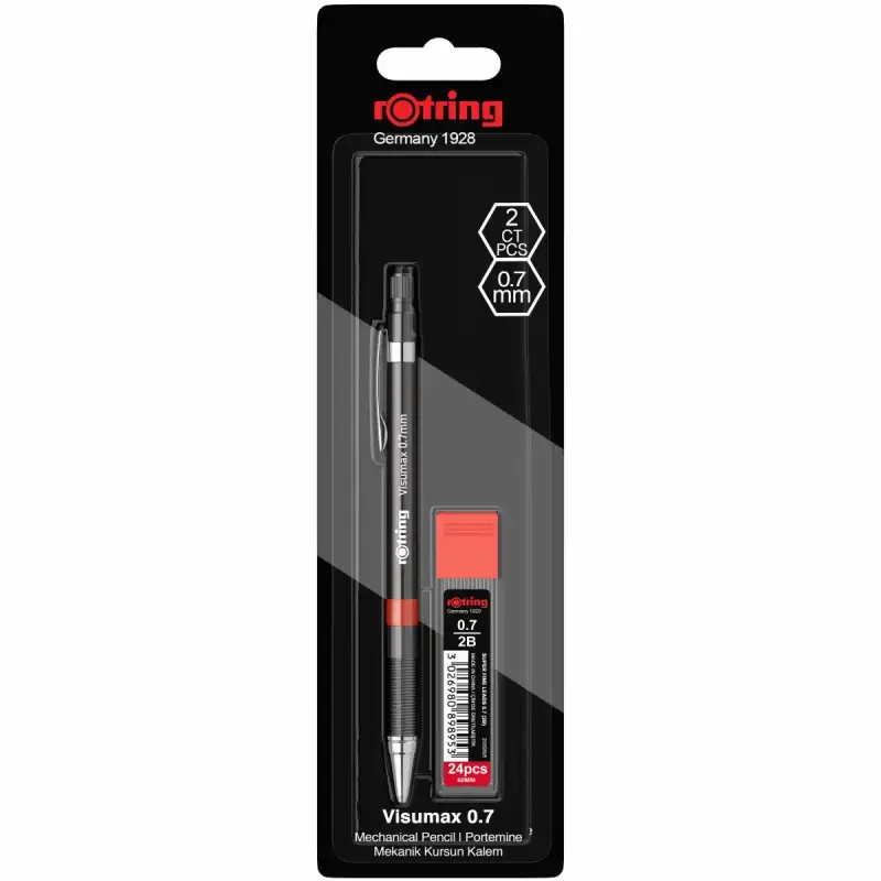 Set Creion Mecanic Rotring Visumax 0.7mm + 24 rezerve - diverse culori