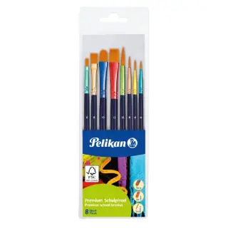 Set 8 pensule premium par sintetic Pelikan