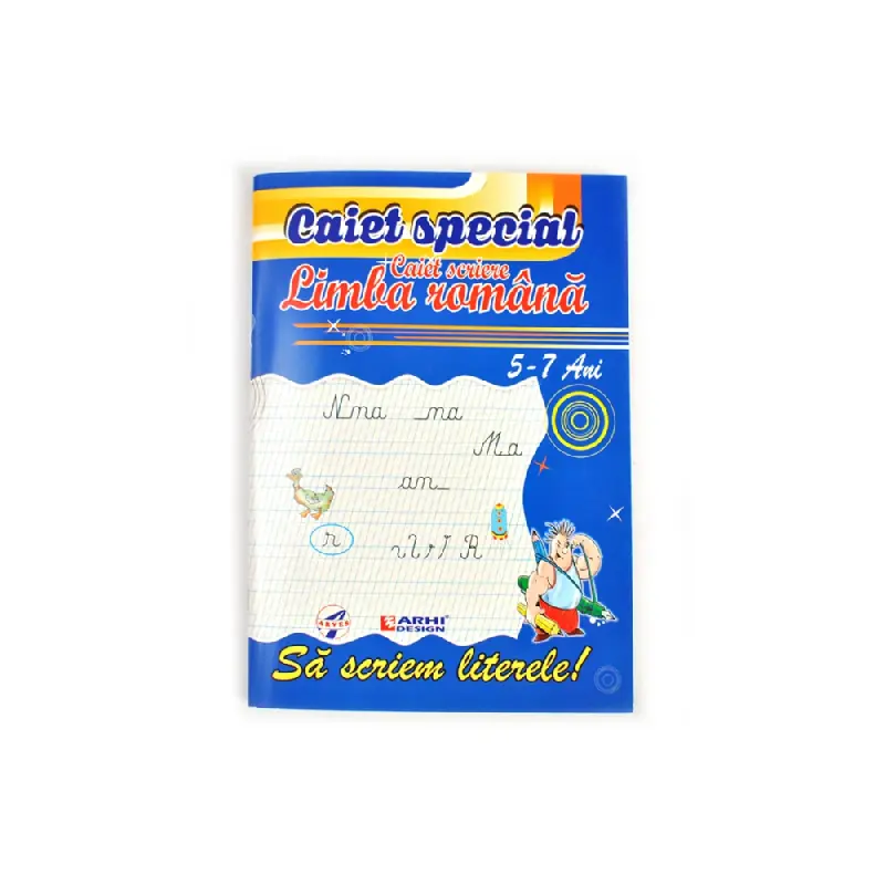 Caiet Special "SA SCRIEM LITERELE" Romana 5-7 ani