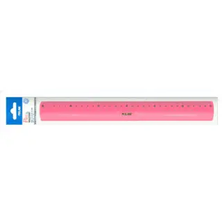 Rigla/Liniar 30 cm flexibil Roz