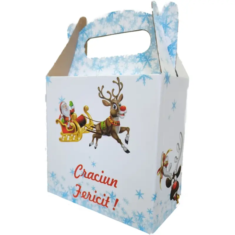 Cutie Carton Cadou Albastra Mica 180x80x180 mm