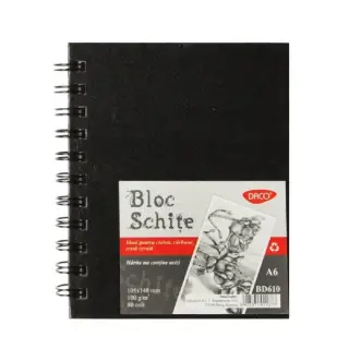 Bloc A6 Schite, 100g, 80 file Daco BD610