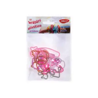 Bratari elastice, 12buc/set, Printese