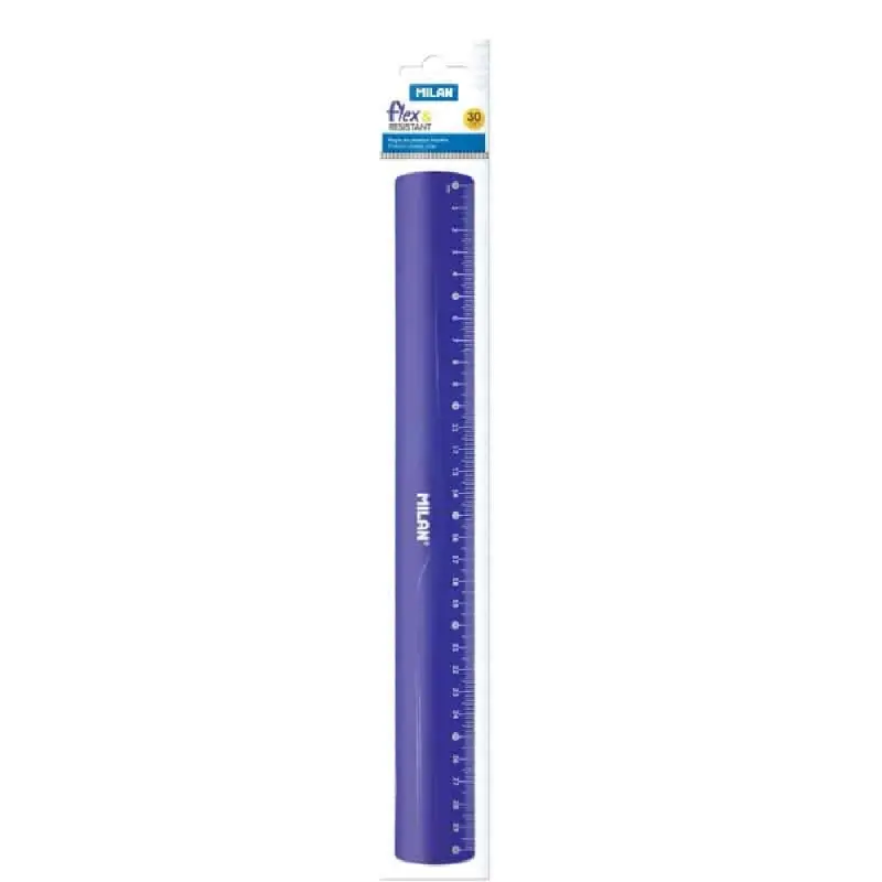 Rigla/Liniar 30 cm flexibil Albastru