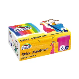Culori tempera guase 6 culori/set x 20ml