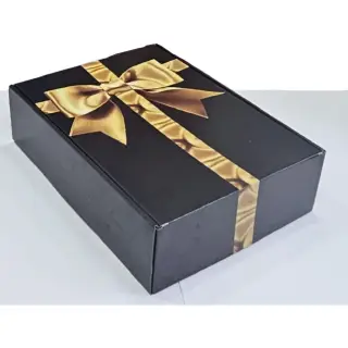 Cutie Carton Cadou Autoformat 330x240x90 Negru/Argintiu