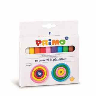 Plastilina Morocolor Primo, 10 culori/cutie