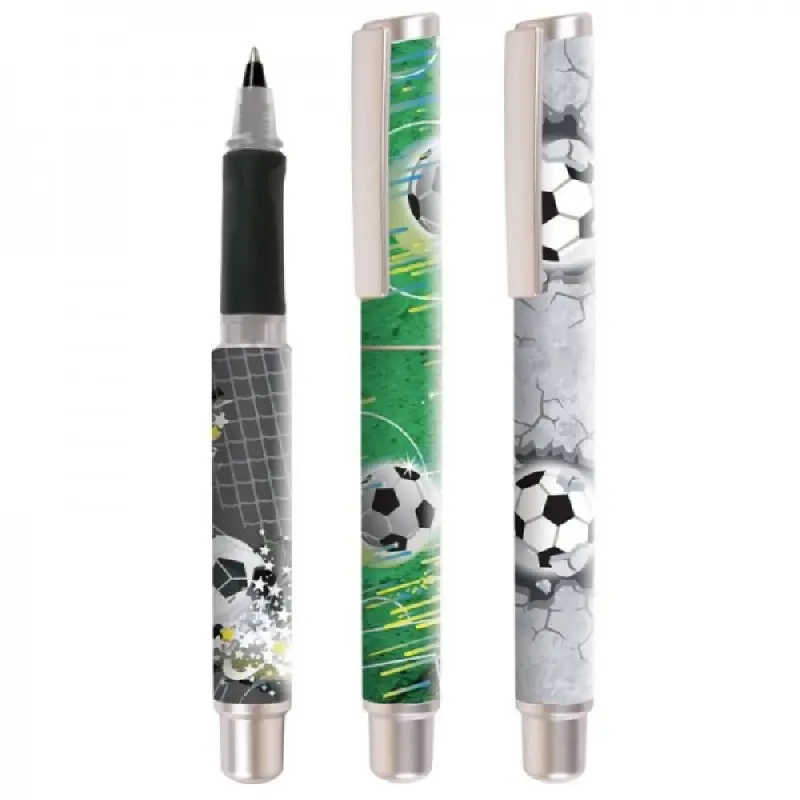 Roller Cresco GoPen, 0.7mm, corp plastic diverse culori, model Fotbal