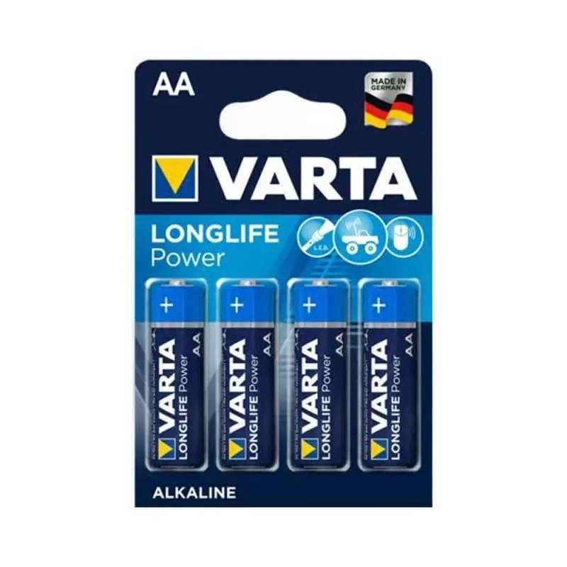 Baterii AA R6 Longlife Alcalina - VARTA, set 4 bucati