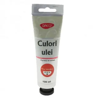 Culori ulei, 100 ml Rosu Vermilon, Daco