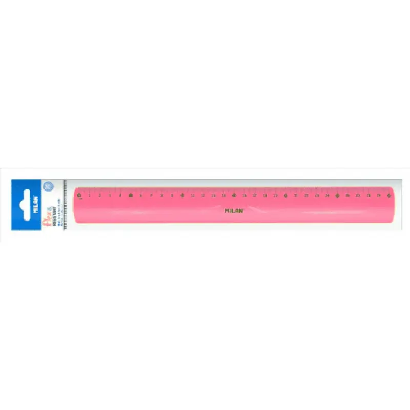 Rigla/Liniar 30 cm flexibil Roz