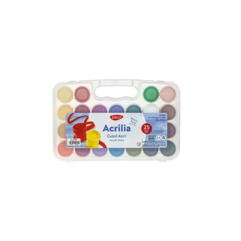 Culori acril 25 culori 20 ml Acrilia DACO