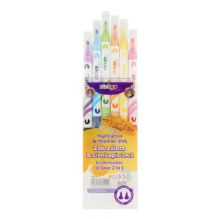 Evidentiator si liner Strigo 2 in 1, 12 culori