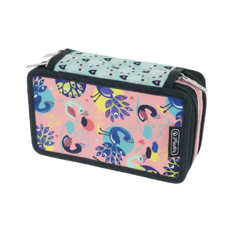 Penar echipat 31 piese, 3 compartimente, motiv Fancy Peacock