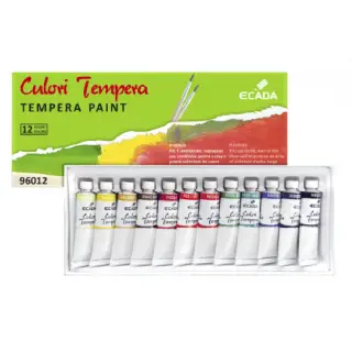 Culori tempera ECADA 12 culori 6ml/tub