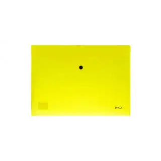Mapa plastic plic cu capsa A4 Daco Galben Neon