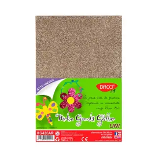 Hartie Gumata Autoadeziva Glitter Aramiu Daco (HG420AR)