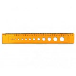 Sablon Rigla/Liniar 30 cm 12 cercuri RIO 802