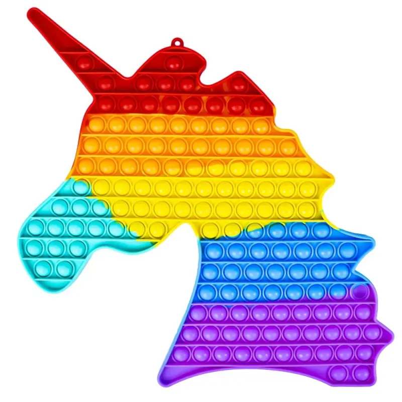 Jucarie Senzoriala, Antistres, Curcubeu, XXL, 42x32x1,5 Cm - Unicorn