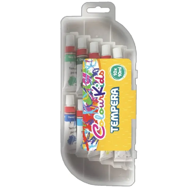 Tempera 10culori x 10ml tub metal