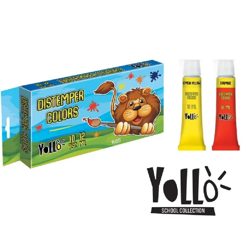 Tempera, 12 ml, 10 culori/set - S-COOL