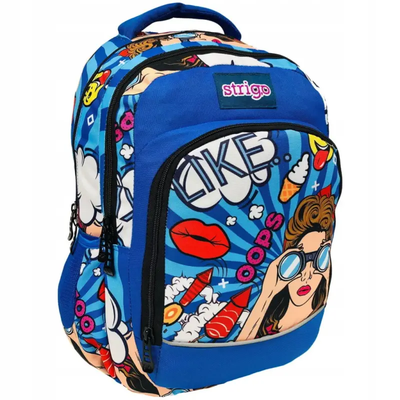 Ghiozdan Strigo Comic Daily, Ergonomic CD3, 31l, 39X25X14cm