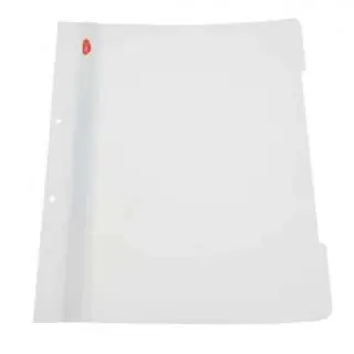 Dosar plastic cu sina metalica alb, Daco