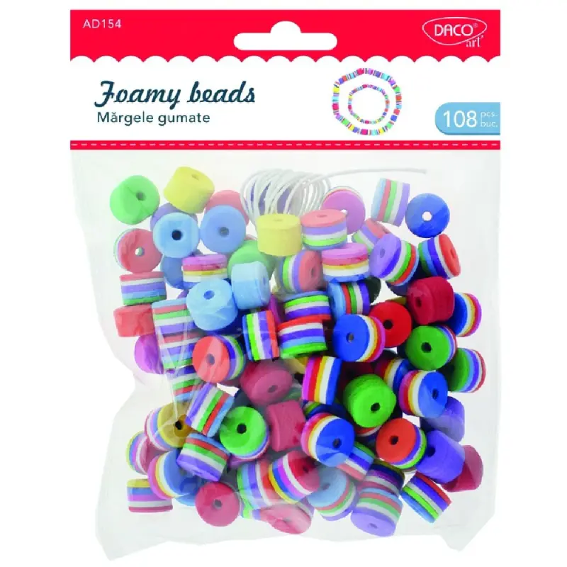 Accesorii craft - AD154 margele gumate spuma DACO