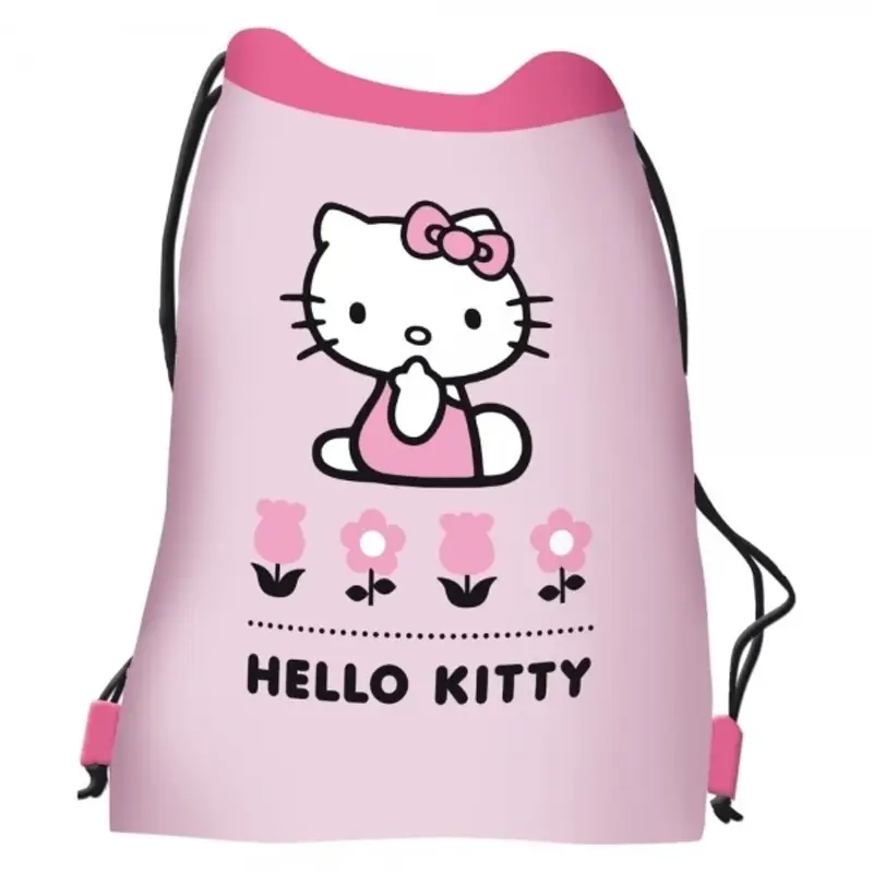 Rucsac cu snur pentru copii roz St.Majewski Hello Kitty