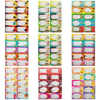 Etichete scolare cu desene 20coli/set
