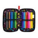 Penar echipat St.Majewski Stitch, 3 fermoare, negru 4