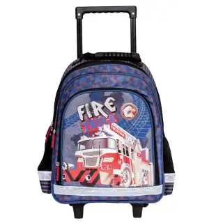Ghiozdan troller, 38x29x14 cm, FIRE TRUCK - S-COOL