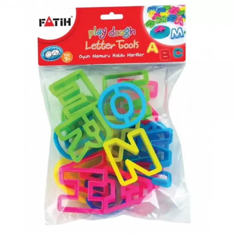 Forme modelat plastilina litere