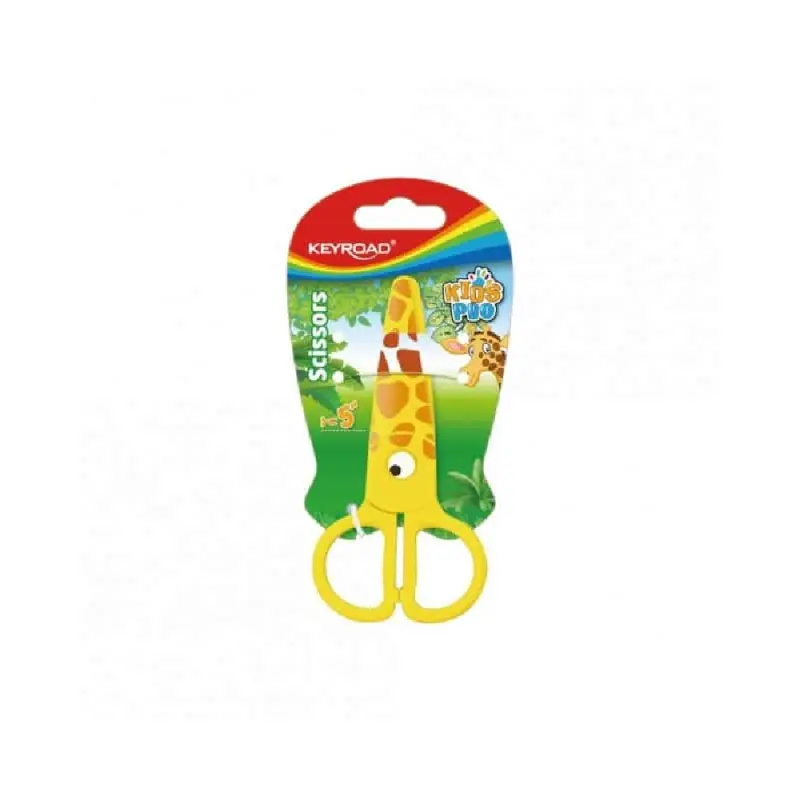 Foarfeca plastic Keyroad Kids Pro, Girafa, 1 bucata/blister