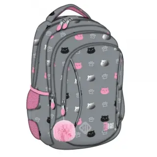 Ghiozdan St.Majewski St.Right Kitty Paw BP26, 39cm, 3 compartimente