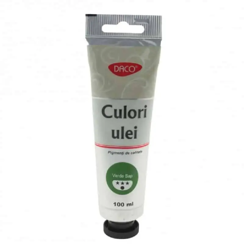 Culori ulei, 100 ml Verde Sap, Daco