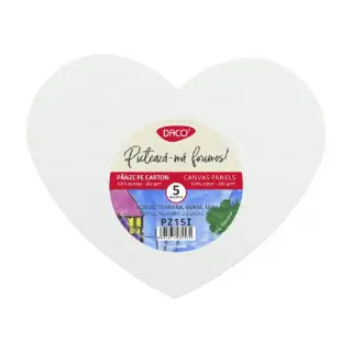 Panza pictura pe carton Model inima Set 5, Daco