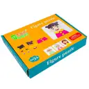Puzzle magnetic, din lemn, Meserii/Familie 2