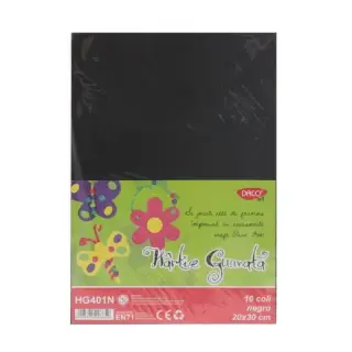 Hartie Gumata 10 coli, Daco Negru (HG401N)