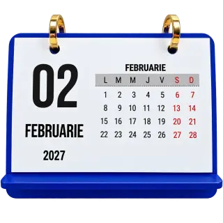 Calendar birou 145x193 12 coli 2027 reutilizabil diverse culori