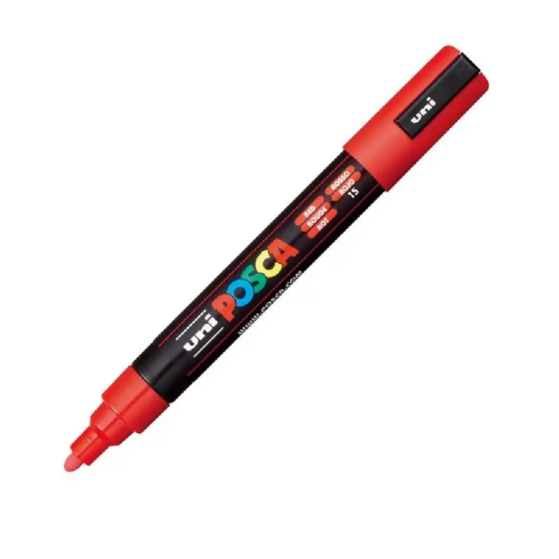 Marker UNI Posca, 1.8-2.5 mm, ROSU