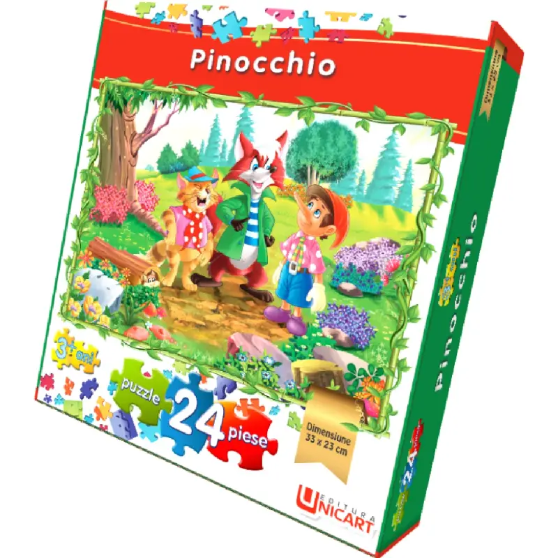 Puzzle 24 piese - Pinocchio 33x23 cm
