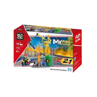 Blocki My Fire Brigade, Utilaj Pompieri, 75 Piese